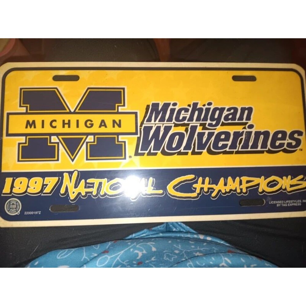 1997 wolverines license plate